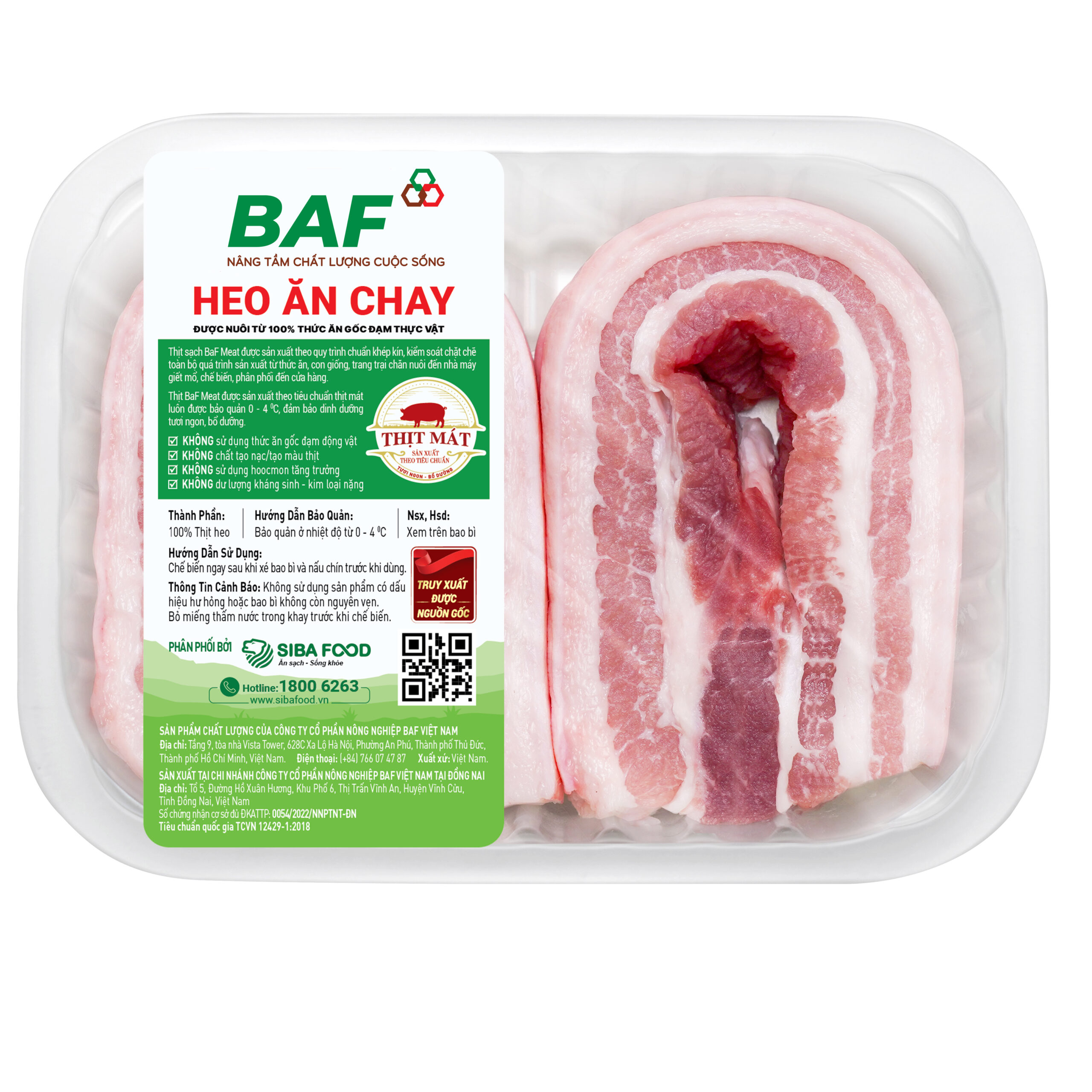 Ba rọi heo - Công ty Cổ phần Nông nghiệp BAF Việt Nam